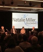 Harriet Pike speaking at NMF panel discussion with Marc Wooldridge, Anni Browning and Joel Pearlman